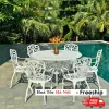 Bộ bàn ăn, bàn cafe sân vườn 6 ghế, nhôm đúc cao cấp