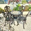 Bộ bàn 4 ghế nhôm đúc, Bàn ghế nhôm đúc sân vườn HN94-04G