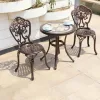 Bộ bàn ghế cafe sân vườn, ban công ngoài trời - HN60-02GHL