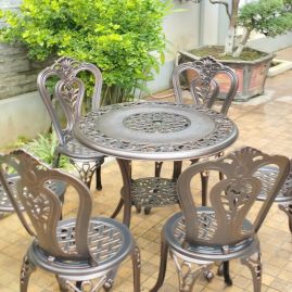 Bàn Ghế Sân Vườn Quý Phi D80-06HL