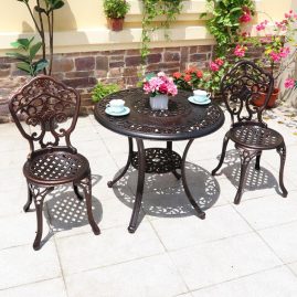 Bàn ghế sân vườn Quý phi D80-02HL