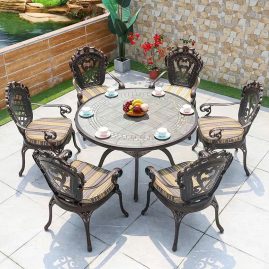 Bàn Ghế  Gốm D120-06TCD